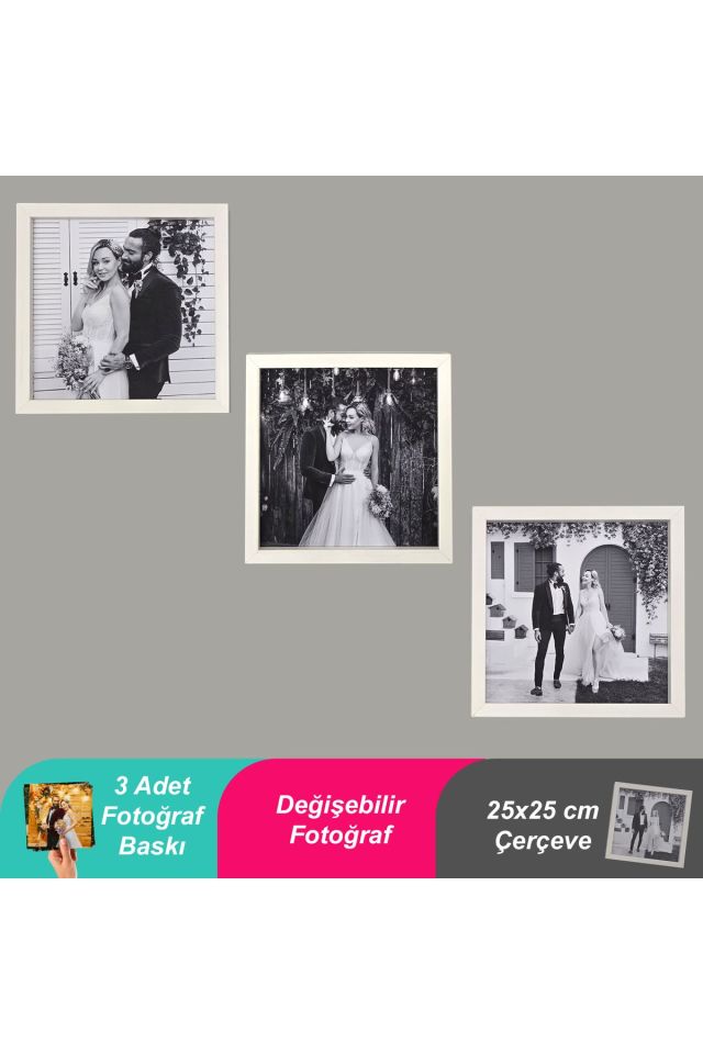 25x25 Çerçeve BEYAZ