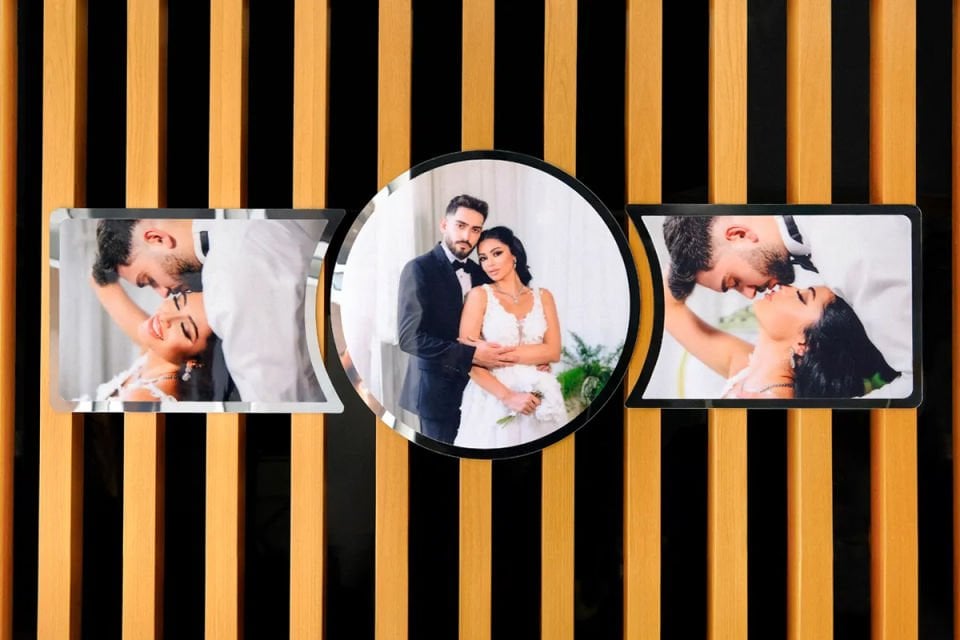 180x60 Olips Aynalı 3'lü Seçim (Kişiye Özel Fotoğraflı)
